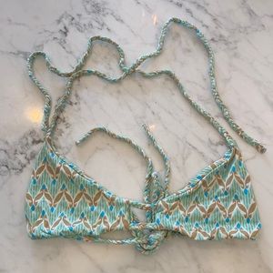 Frankies bikini top, tie at the neck & back, Xs.